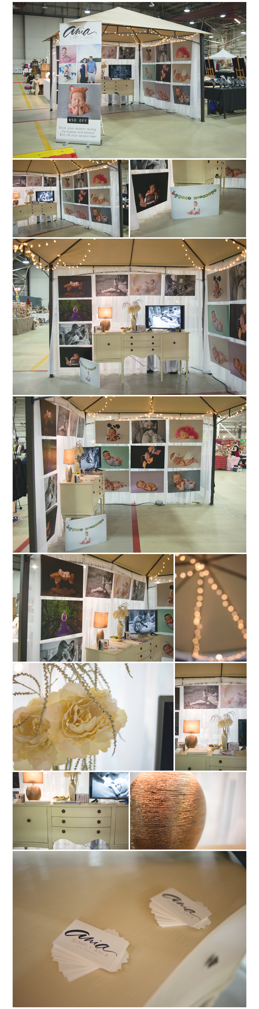 simply ania newborn photographer booth during lakenheath holiday bazaar 2015